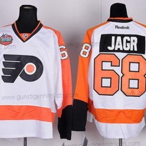 Herren Philadelphia Flyers #68 Jagr Trikots – Weiß