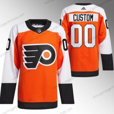 Herren Philadelphia Flyers Personalisiertes 2023-24 Strickerei Trikots – Orange