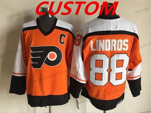 Herren Philadelphia Flyers Personalisiertes CCM Retro NHL Ice Hockey Trikots – Orange