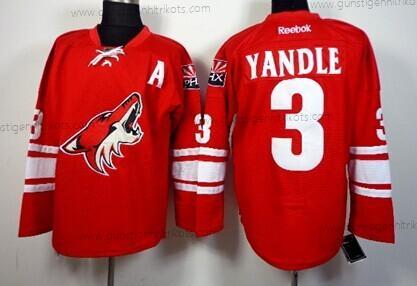 Herren Phoenix Coyotes #3 Keith Yandle Trikots – Rot