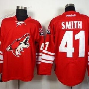 Herren Phoenix Coyotes #41 Mike Smith Trikots – Rot