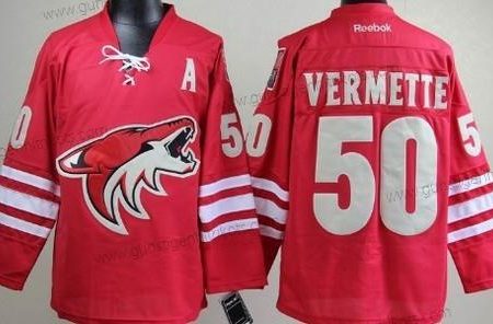 Herren Phoenix Coyotes #50 Antoine Vermette Trikots – Rot