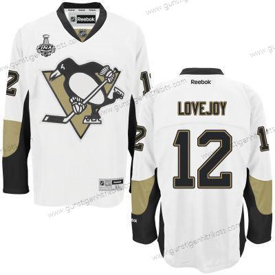 Herren Pittsburgh Penguins #12 Ben Lovejoy Road 2017 Stanley Cup NHL Finals Patch Trikots – Weiß