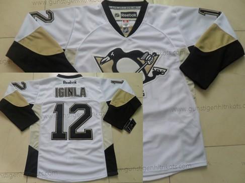 Herren Pittsburgh Penguins #12 Jarome Iginla Trikots – Weiß