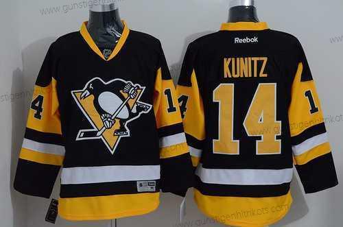 Herren Pittsburgh Penguins #14 Chris Kunitz Ausweichtrikot Trikots – Schwarz