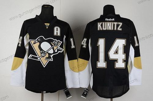 Herren Pittsburgh Penguins #14 Chris Kunitz Trikots – Schwarz