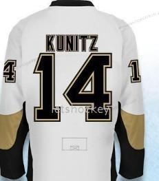 Herren Pittsburgh Penguins #14 Chris Kunitz Trikots – Weiß