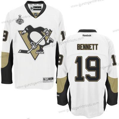 Herren Pittsburgh Penguins #19 Beau Bennett Road 2017 Stanley Cup NHL Finals Patch Trikots – Weiß