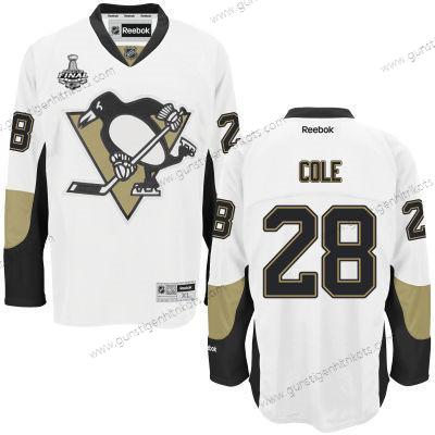 Herren Pittsburgh Penguins #28 Ian Cole Road 2017 Stanley Cup NHL Finals Patch Trikots – Weiß