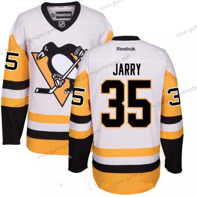 Herren Pittsburgh Penguins #35 Tristan Jarry Ausweichtrikot Strickerei NHL Reebok Hockey Trikots – Weiß