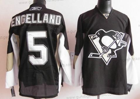 Herren Pittsburgh Penguins #5 Deryk Engelland Trikots – Schwarz