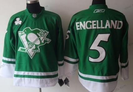 Herren Pittsburgh Penguins #5 Engelland St. Patrick’S Day Trikots – Grün