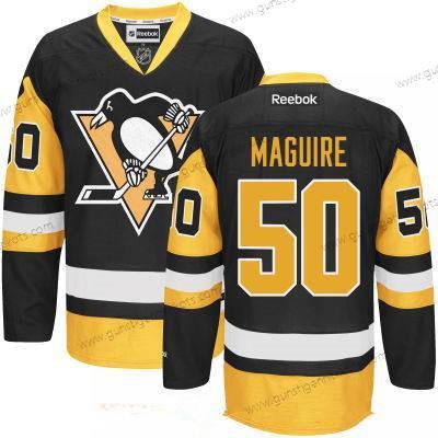 Herren Pittsburgh Penguins #50 Sean Maguire Ausweichtrikot Strickerei NHL Reebok Hockey Trikots – Schwarz