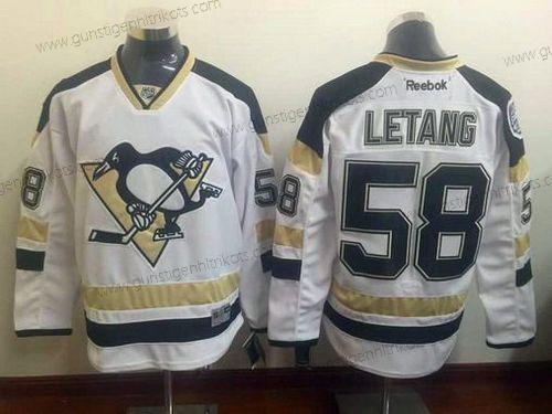 Herren Pittsburgh Penguins #58 Kris Letang 2014 Stadium Series Trikots – Weiß