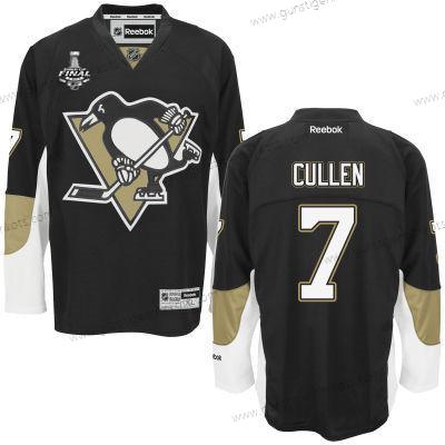 Herren Pittsburgh Penguins #7 Matt Cullen Team Color 2017 Stanley Cup NHL Finals Patch Trikots – Schwarz