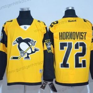 Herren Pittsburgh Penguins #72 Patric Hornqvist 2017 Stadium Series Strickerei NHL Reebok Hockey Trikots – Gelb