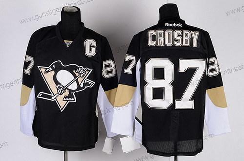 Herren Pittsburgh Penguins #87 Sidney Crosby Trikots – Schwarz