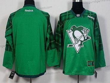 Herren Pittsburgh Penguins Leer 2016 St. Patrick’S Day Hockey Trikots – Grün