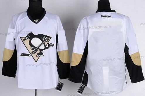 Herren Pittsburgh Penguins Leer Trikots – Weiß