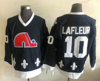 Herren Quebec Nordiques #10 Lafleur CCM Retro Trikots – Weiß