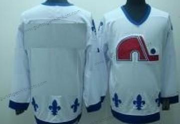 Herren Quebec Nordiques Personalisiertes CCM Trikots – Weiß