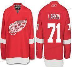 Herren Reebok Detroit Red Wings #71 Dylan Larkin Premier Heimtrikots Trikots – Rot