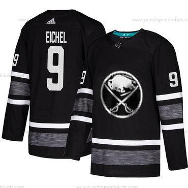 Herren Sabres #9 Jack Eichel Authentisch 2019 All-Star Strickerei Hockey Trikots – Schwarz