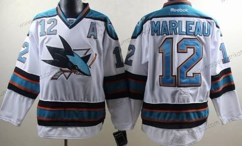 Herren San Jose Sharks #12 Patrick Marleau Trikots – Weiß