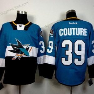 Herren San Jose Sharks #39 Logan Couture 2015 Stadium Series #2 Trikots – Blau Schwarz