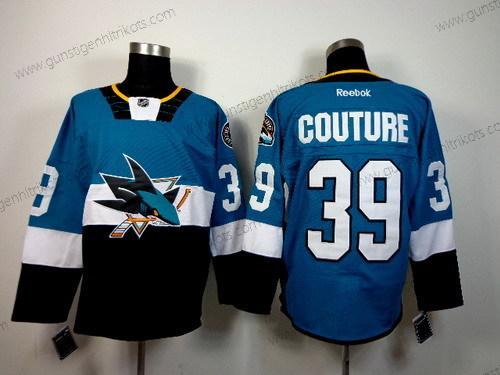 Herren San Jose Sharks #39 Logan Couture 2015 Stadium Series #2 Trikots – Blau Schwarz