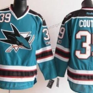 Herren San Jose Sharks #39 Logan Couture Trikots – Blau