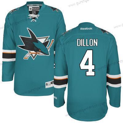 Herren San Jose Sharks #4 Brenden Dillon Heimtrikots Trikots – Blaugrün