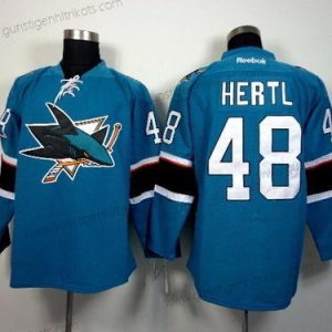 Herren San Jose Sharks #48 Tomas Hertl 2014 Trikots – Blau