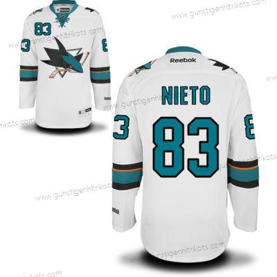 Herren San Jose Sharks #83 Matt Nieto Auswärtstrikots Trikots – Weiß