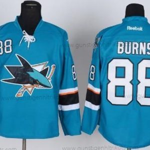 Herren San Jose Sharks #88 Brent Burns 2014 Trikots – Blau