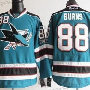 Herren San Jose Sharks #88 Brent Burns Trikots – Blau