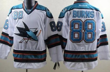 Herren San Jose Sharks #88 Brent Burns Trikots – Weiß