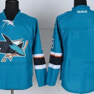 Herren San Jose Sharks Leer 2014 Trikots – Blau