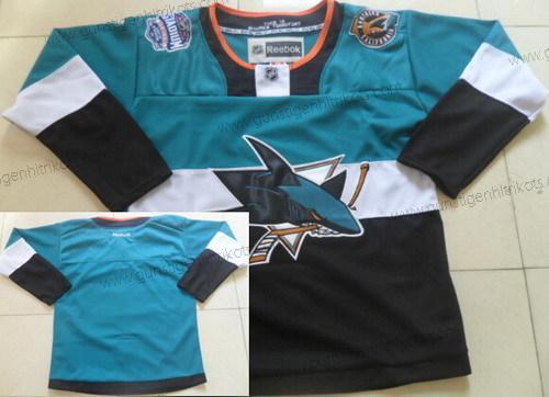 Herren San Jose Sharks Leer 2015 Stadium Series #2 Trikots – Blau Schwarz