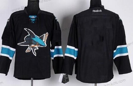 Herren San Jose Sharks Leer Ausweichtrikot Trikots – Schwarz