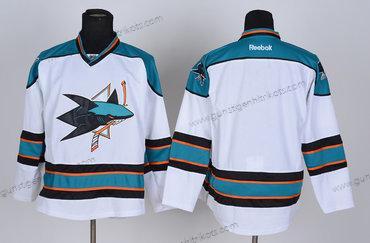 Herren San Jose Sharks Leer Trikots – Weiß