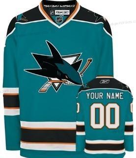 Herren San Jose Sharks Personalisiertes Trikots – Blau