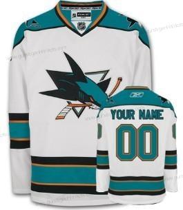 Herren San Jose Sharks Personalisiertes Trikots – Weiß