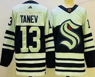 Herren Seattle Kraken #13 Brandon Tanev 2022 Rückseite Retro Authentisch Trikots – Grün