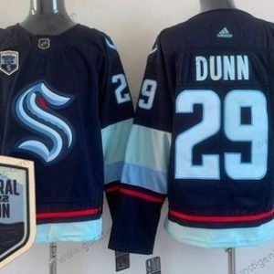 Herren Seattle Kraken #29 Vince Dunn 2021-22 Saisoneröffnung Authentisch Trikots – Marineblau