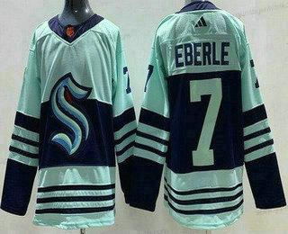 Herren Seattle Kraken #7 Jordan Eberle 2022 Rückseite Retro Authentisch Trikots – Grün