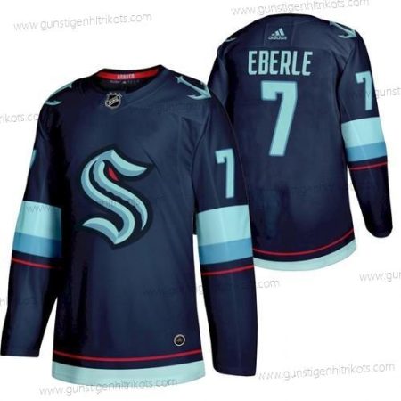 Herren Seattle Kraken #7 Kraken Jordan Eberle 2022 Heimtrikots Trikots – Marineblau