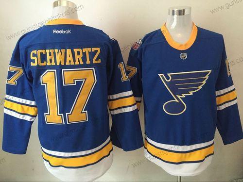 Herren St. Louis Blues 17 Jaden Schwartz 2017 Winter Klassisch Reebok Trikots – Blau