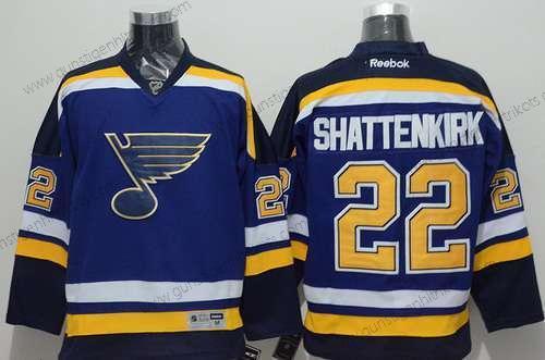 Herren St. Louis Blues #22 Kevin Shattenkirk 2014 Trikots – Blau