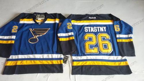 Herren St. Louis Blues #26 Paul Stastny 2014 Trikots – Blau